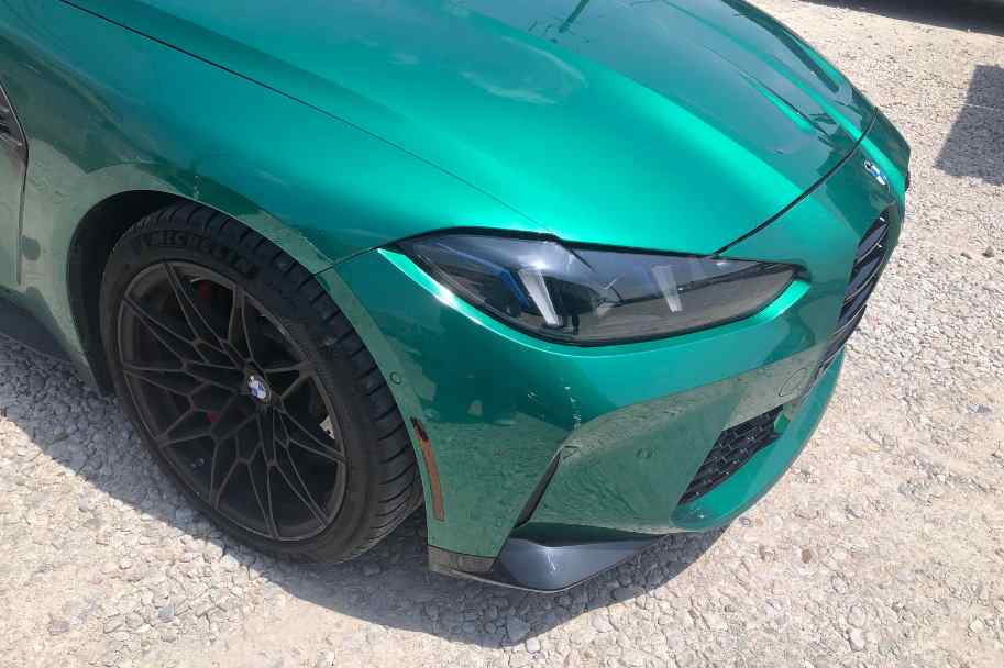 After repair: Mirror-finish paint correction and detailing restoring depth and gloss