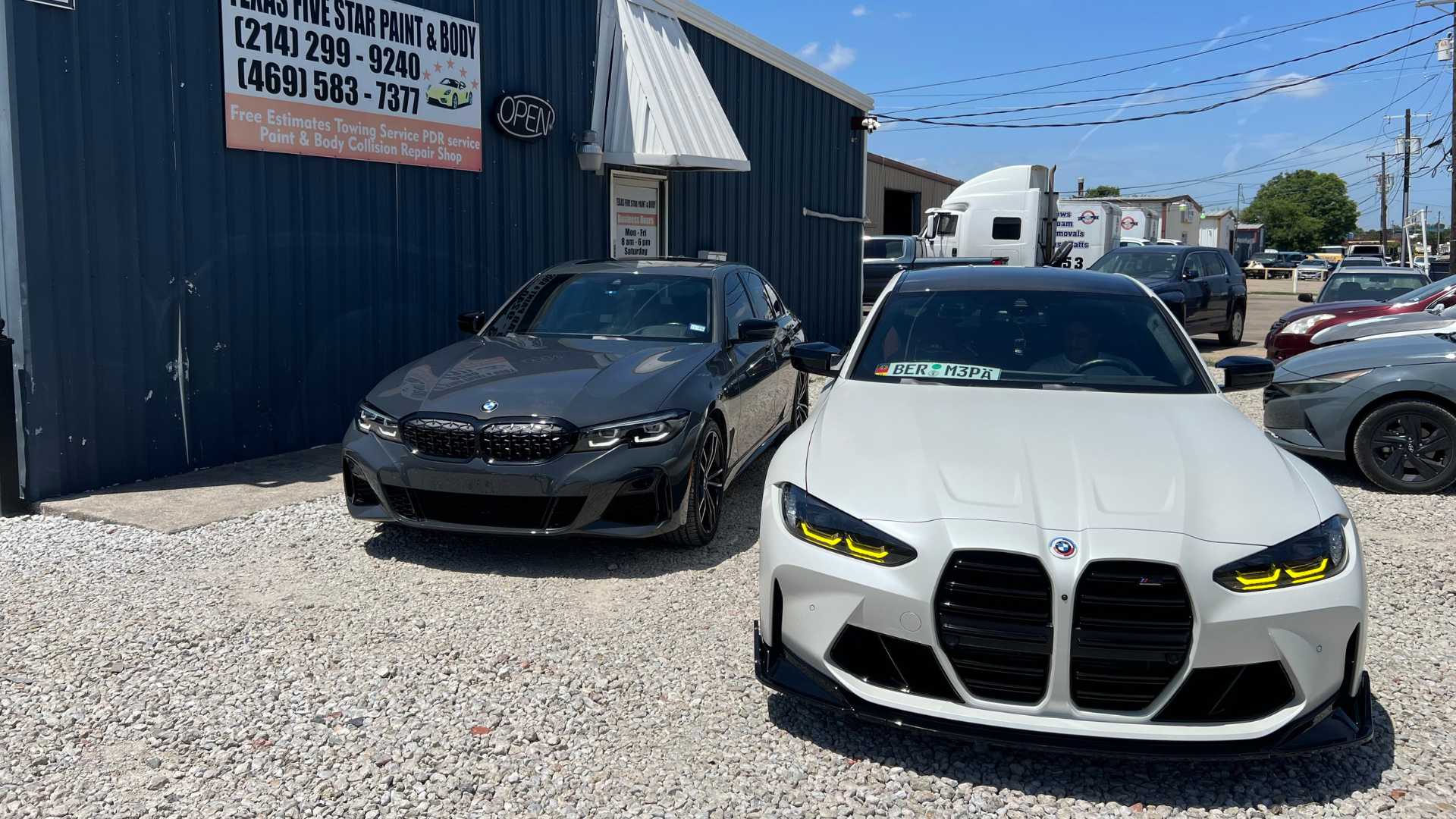 Bentley undergoing detailed body work at our secure facility in Garland, Texas.